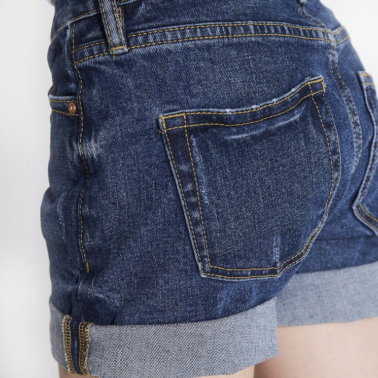 Denim shorts "Sunny star" Mid wash